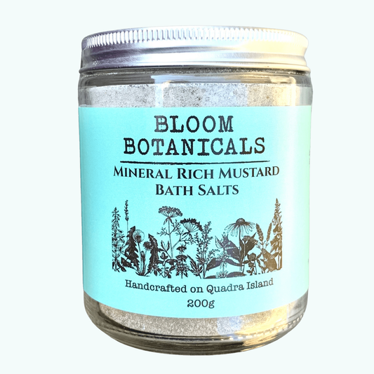 Mineral Rich Mustard Bath Salts - Bloom Botanicals